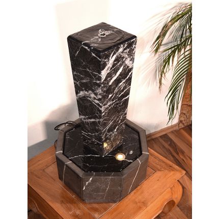 Zimmerbrunnen Nero Marquina Unikat